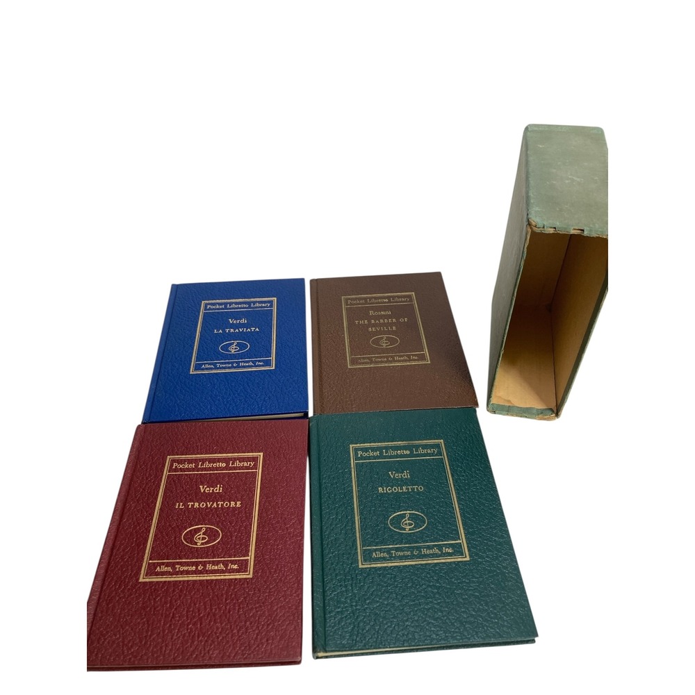 Pocket Libretto Library Opera Books‎ Verdi Rossini Allen Towne Heath